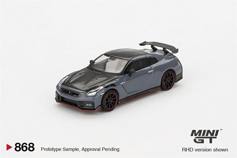  Mô hình xe Nissan GT-R Nismo 2024 NISMO Stealth Gray tỉ lệ 1:64 MiniGT MGT00868 