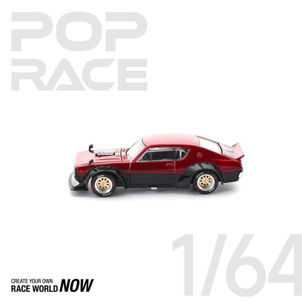  Mô hình xe Nissan KPGC110 Kenmeri - Red/Black tỉ lệ 1:64 Poprace PR640266 