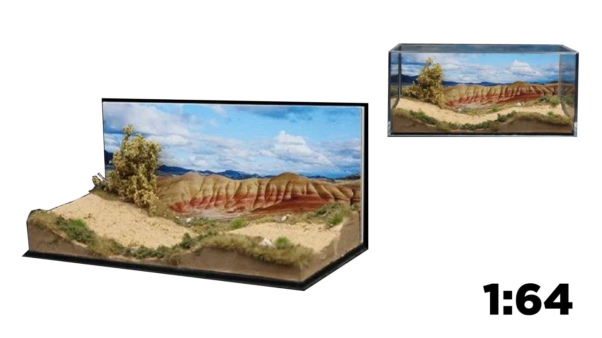  Hộp trưng bày mô phỏng Đồi dốc cao MICA tỉ lệ 1:64 MoreArt MO901319 