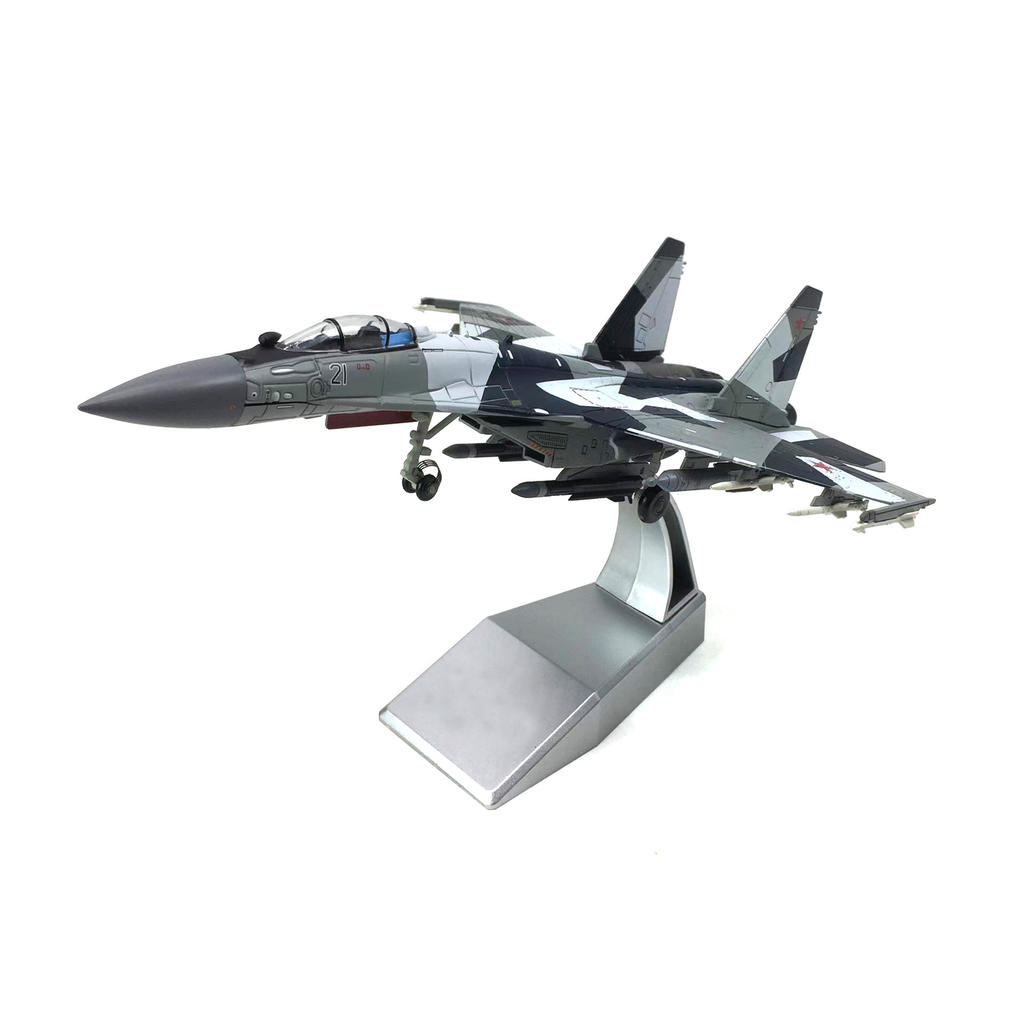 Mô hình máy bay chiến đấu Su-35 BBC POCCNN No.21 tỉ lệ 1:100 Ns models MBQS019