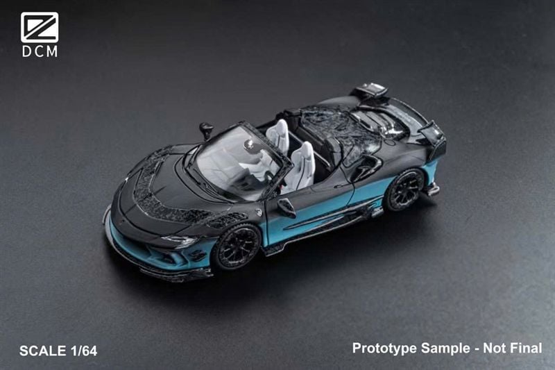  Mô hình xe Ferrari SF90 F9XX Mansory Assetto Fiorano limited 500pcs tỉ lệ 1:64 DCM model OT64419 