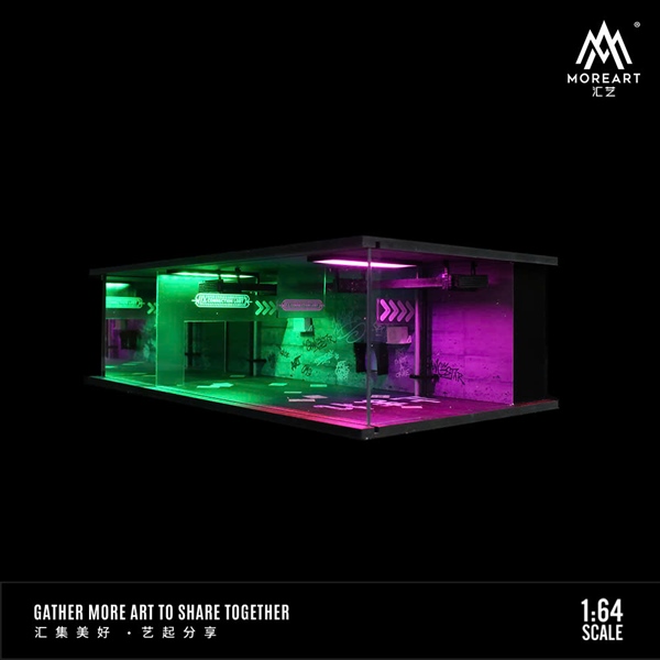  Hộp trưng bày mica Cyberpunk Series Light Edition Assembly Scene tỉ lệ 1:64 MoreArt MO914301 