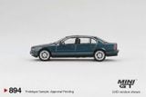  Mô hình xe BMW 750IL Sorrento Blue Metallic BẢN CARD tỉ lệ 1:64 MiniGT MGT00894-BL 