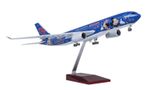  Mô hình máy bay China Disney Eastern Airbus A330-200 47cm có đèn led tự động theo tiếng vỗ tay hoặc chạm MB47056 