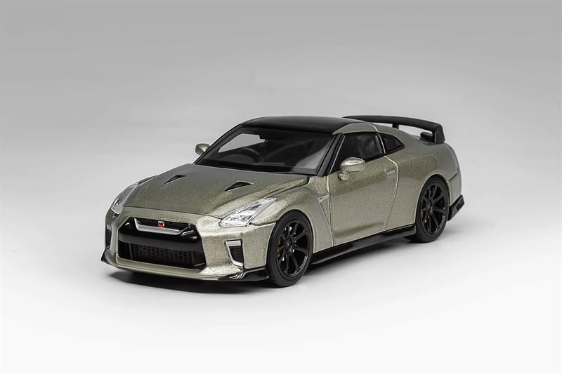  Mô hình xe Nissan GT-R (R35) Track Edition Engineered By NISMO T-Spec Millennium Jade 1:64 MotorHelix M63504 