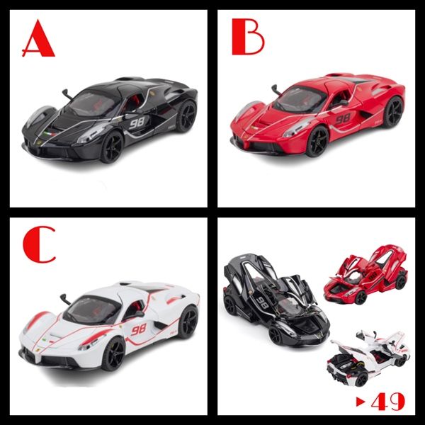  Mô hình xe Ferrari FXX K Evo tỉ lệ 1:24 Jiaya Model OT049 