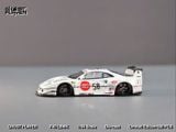  Mô hình xe LBWK F40, white 58-number paint, limited to 500 units tỉ lệ 1:64 SwXGHOST PLAYER OT64430 