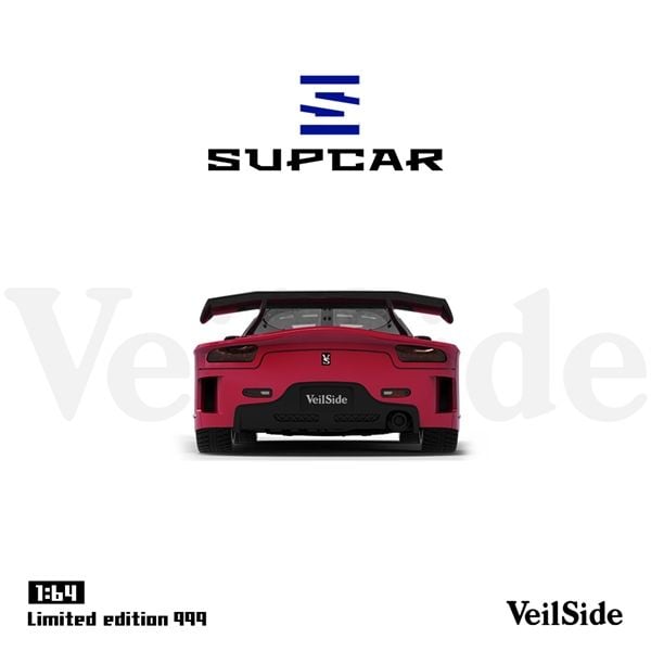  Mô hình xe Mazda RX-7 Veilside rose red limited 999pcs tỉ lệ 1:64 Supcar SC64042 