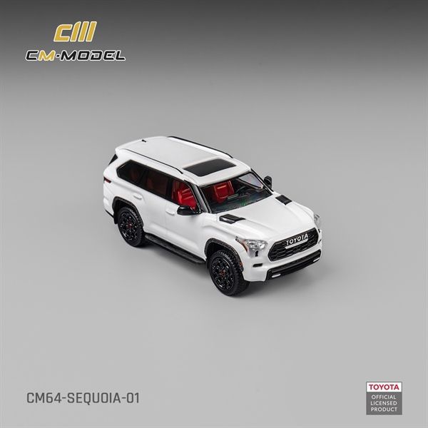  Mô hình xe Toyota Sequoia Pearl White tỉ lệ 1:64 CM Model CM64-SEWUOIA-01 