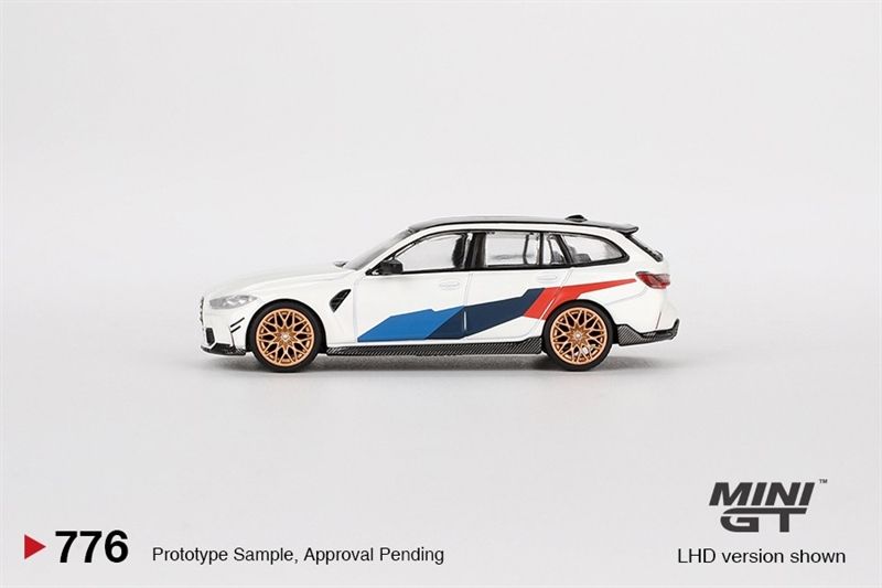  Mô hình xe BMW M3 M Performance Touring Alpine White bản card tỉ lệ 1:64 MiniGT x Mijio MGT00776-MJ 