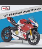  Mô hình xe mô tô Ducati Panigale V4S corse red tỉ lệ 1:18 Maisto MT18063 