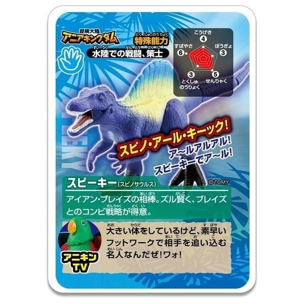  Mô hình khủng long có khớp Ania Kingdom Speaky (Spinosaurus Bipedal Walking) Takara Tomy 926986 
