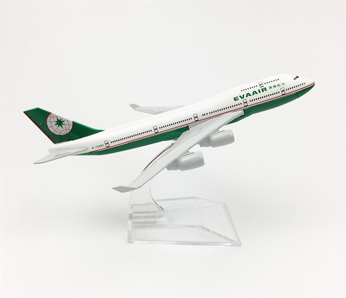  Mô hình máy bay China Eva Air Boeing B747 16cm MB16036 