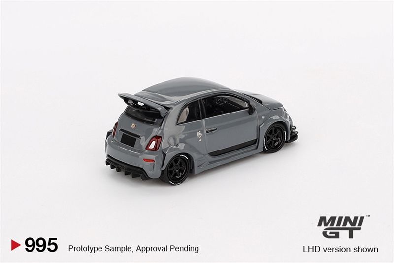  Mô hình xe Abarth 595 LB-WORKS x Abas Works Grey bản card tỉ lệ 1:64 MiniGT MGT00995-BL 
