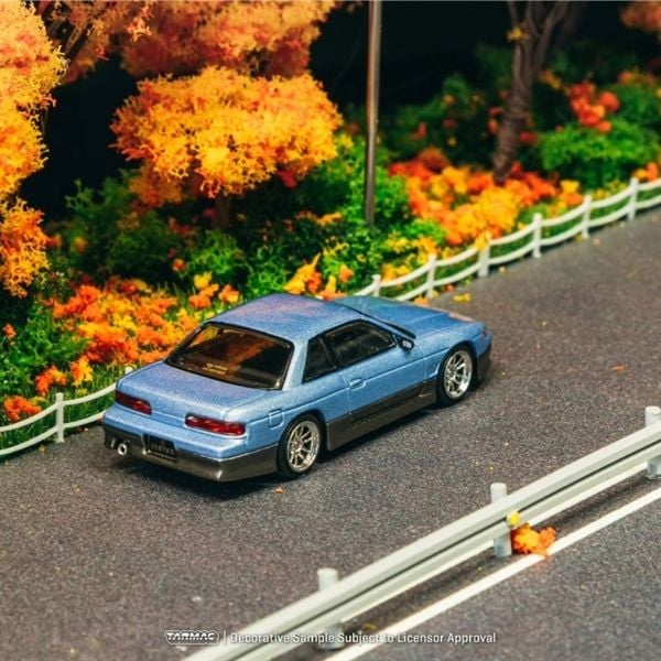  Mô hình xe Nissan Silvia (S13) VERTEX Blue / Grey tỉ lệ 1:64 Tarmac Works T64G-025-PU 