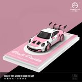  Mô hình xe Volkwagen T1 - Porsche 992 GT3 RS Peach Pink Powder tỉ lệ 1:64 Time micro 
