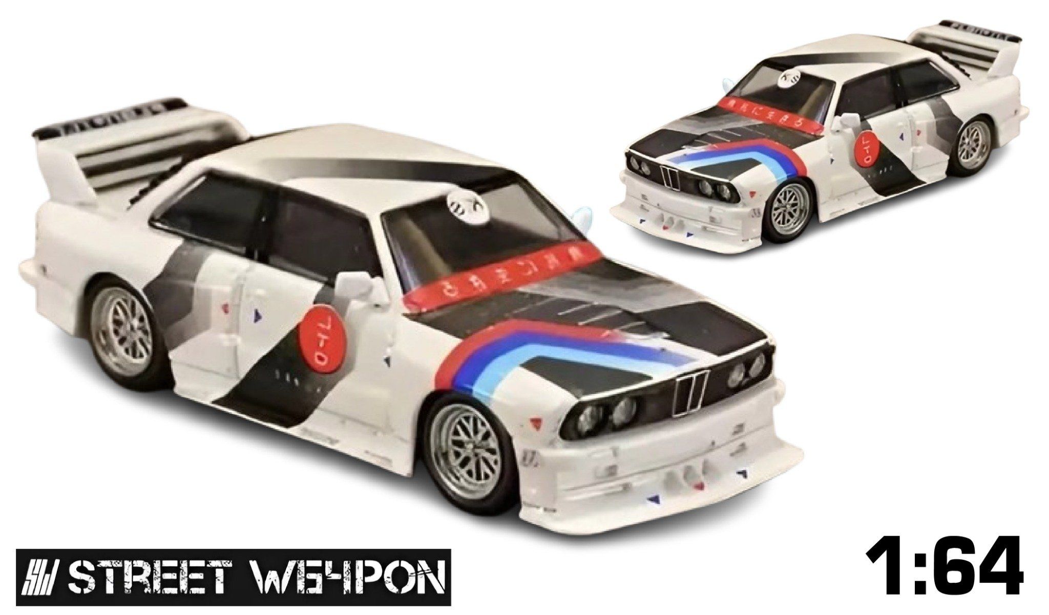  Mô hình xe BMW E30 M3 LTO Modified Diecast Model tỉ lệ 1:64 Street Weapon OT64390 