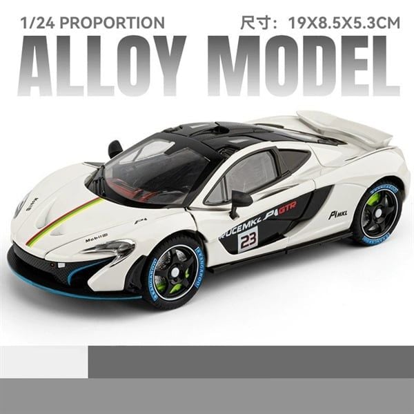  Mô hình xe Mclaren P1 Racing full open full kính đánh lái được tỉ lệ 1:24 Chezhi CZ241411 