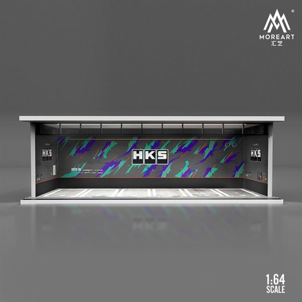  Hộp trưng bày mica mô phỏng Workshop HKS kích thước 30x13.3x10cm tỉ lệ 1:64 MoreArt MO914002 