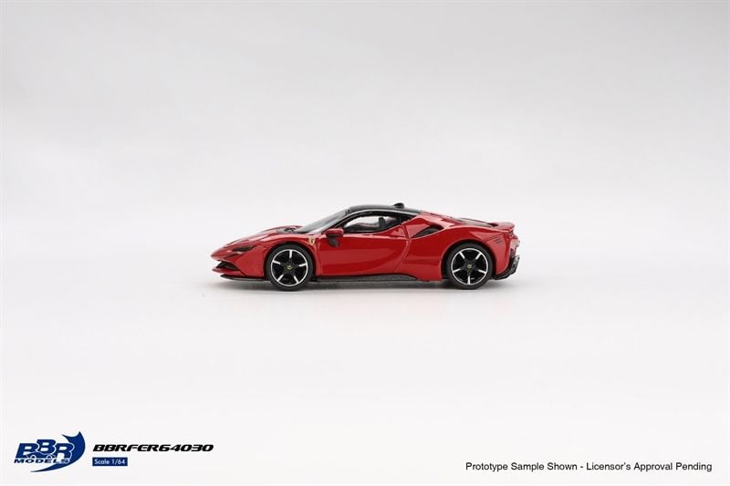  Mô hình xe Ferrari SF90 Rosso Corsa tỉ lệ 1:64 BBR model BBRFER64030 