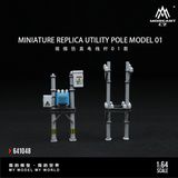  Mô hình trưng bày Electric Pole Model 01 tỉ lệ 1:64 More Art MO641048 