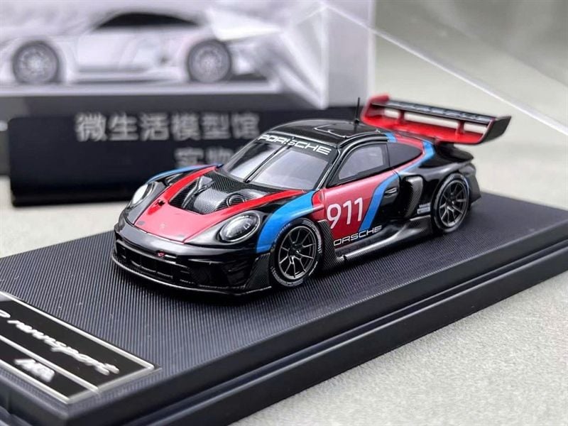  Mô hình xe Porsche 911 (992) GT3 R Rennsport tỉ lệ 1:64 HKM OT64414 