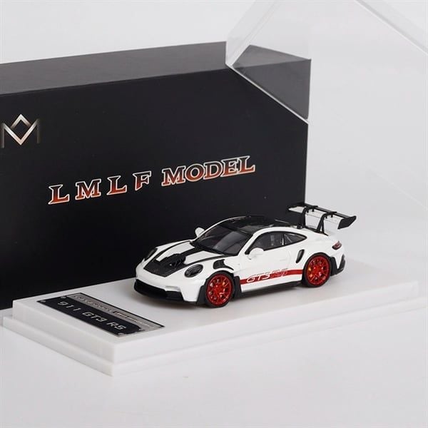  Mô hình xe Porsche 911(992) GT3 RS LMLF tỉ lệ 1:64 có đế và hộp mica LMLF OT64028 