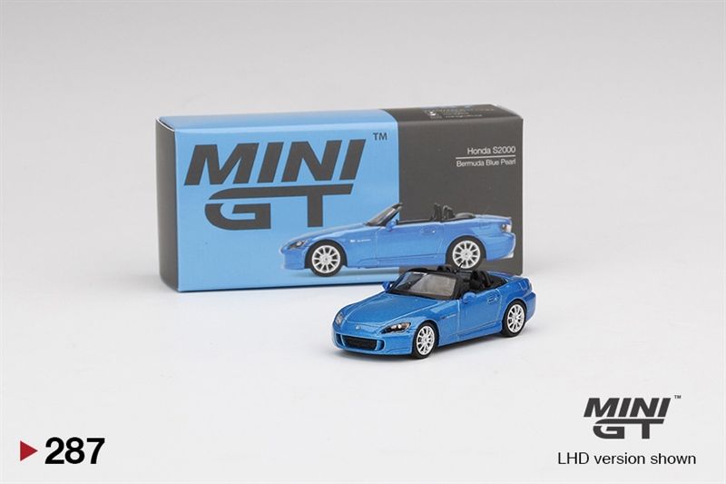  Mô hình xe Honda S2000 (AP2) Laguna Blue Pearl tỉ lệ 1:64 MiniGT MGT00287-CH 