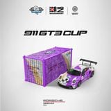  Mô hình xe Porsche 911 GT3 Carrera Cup Asia WRT Limited 999pcs tỉ lệ 1:64 Modern Art MD647303 