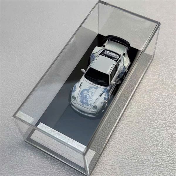  Mô hình xe Porsche RWB 993 Luminous Dragon Livery tỉ lệ 1:64 Street Wepon OT64443 