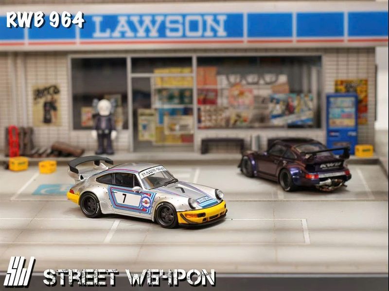  Mô hình xe Porsche RWB 964 tỉ lệ 1:64 Street Weapon OT64442 