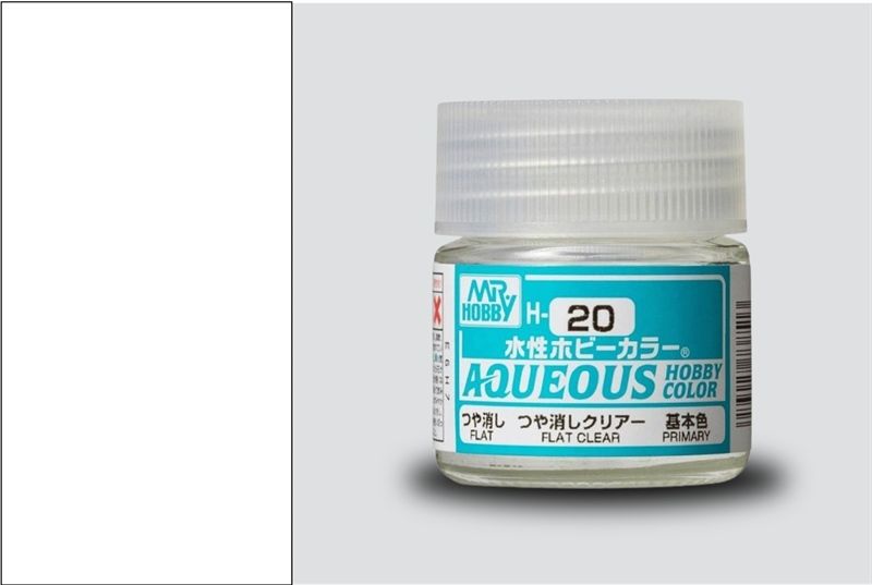  Acrylic H20 flat clear sơn mô hình phủ mờ 10ml Mr.Hobby H20 