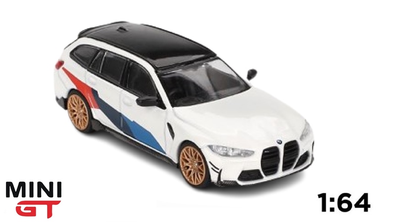  Mô hình xe BMW M3 M Performance Touring Alpine White tỉ lệ 1:64 MiniGT MGT00776-CH 