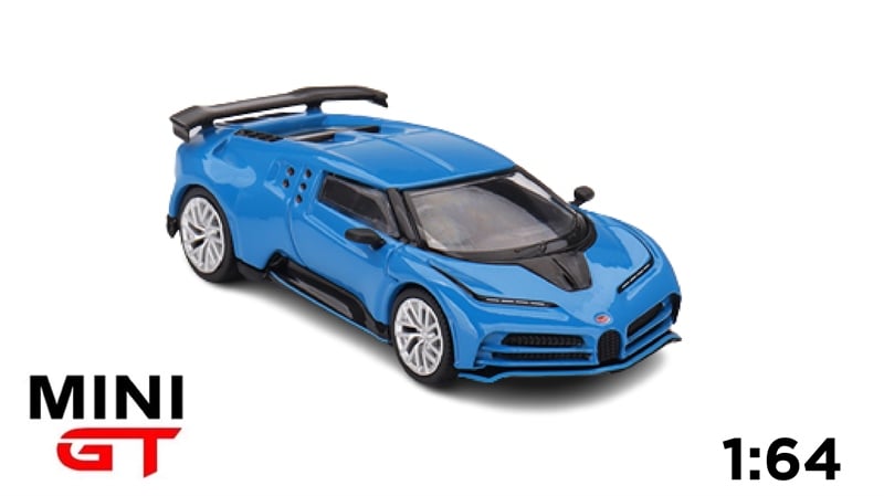  Mô hình xe Bugatti Centodieci blue sky tỉ lệ 1:64 MiniGT 