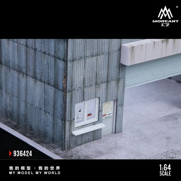  Hộp trưng bày mô phỏng nhà kho Factory Building C kích thước 30x30x13cm tỉ lệ 1:64 More Art MO936424 