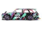  [Hàng Loose] Mô hình xe DATSUN 510 WAGON HKS V1 tỉ lệ 1:64 Kaido House KHMG144L (Loose) 