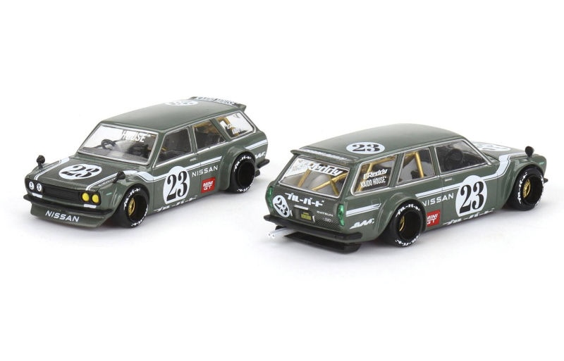  Mô hình xe ô tô Datsun KAIDO 510 Wagon CARBON FIBER V3 tỉ lệ 1:64 Kaido House x MINIGT 