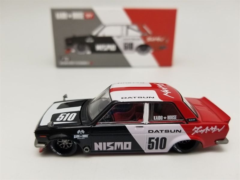  Mô hình xe Nissan Datsun Street 510 Racing V1 Nismo tỉ lệ 1:64 Kaido House KHMG102 (Loose) 