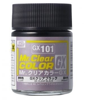  Lacquer gx101 clear black gloss sơn mô hình màu đen trong suốt bóng 18ml Mr.Hobby GX101 