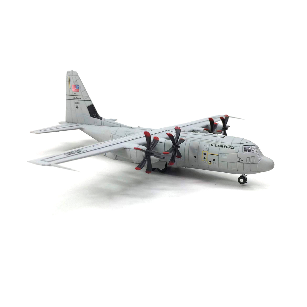 Mô hình máy bay vận tải quân sự C-130 U.S.AIR FORCE USAF AMERICA tỉ lệ 1:200 Ns models MBQS022