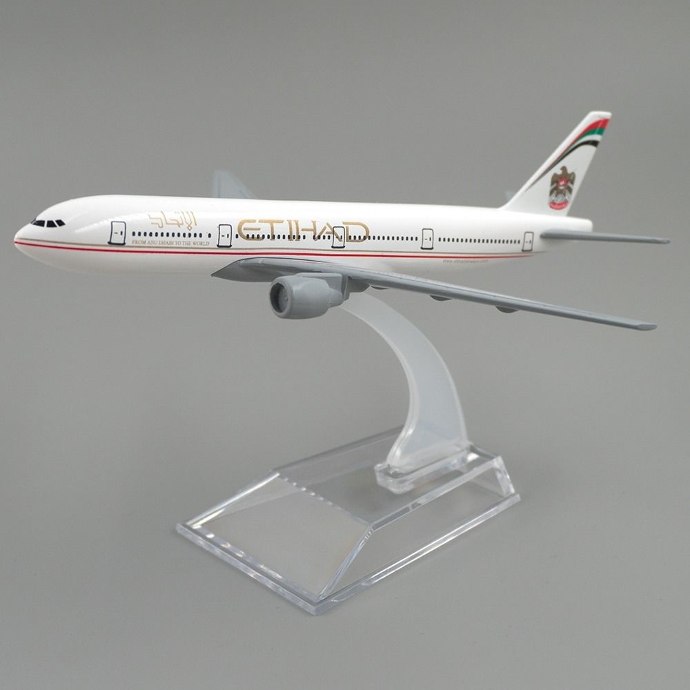  Mô hình máy bay Abu Dhabi ETIHAD Boeing B777 16cm MB16061 