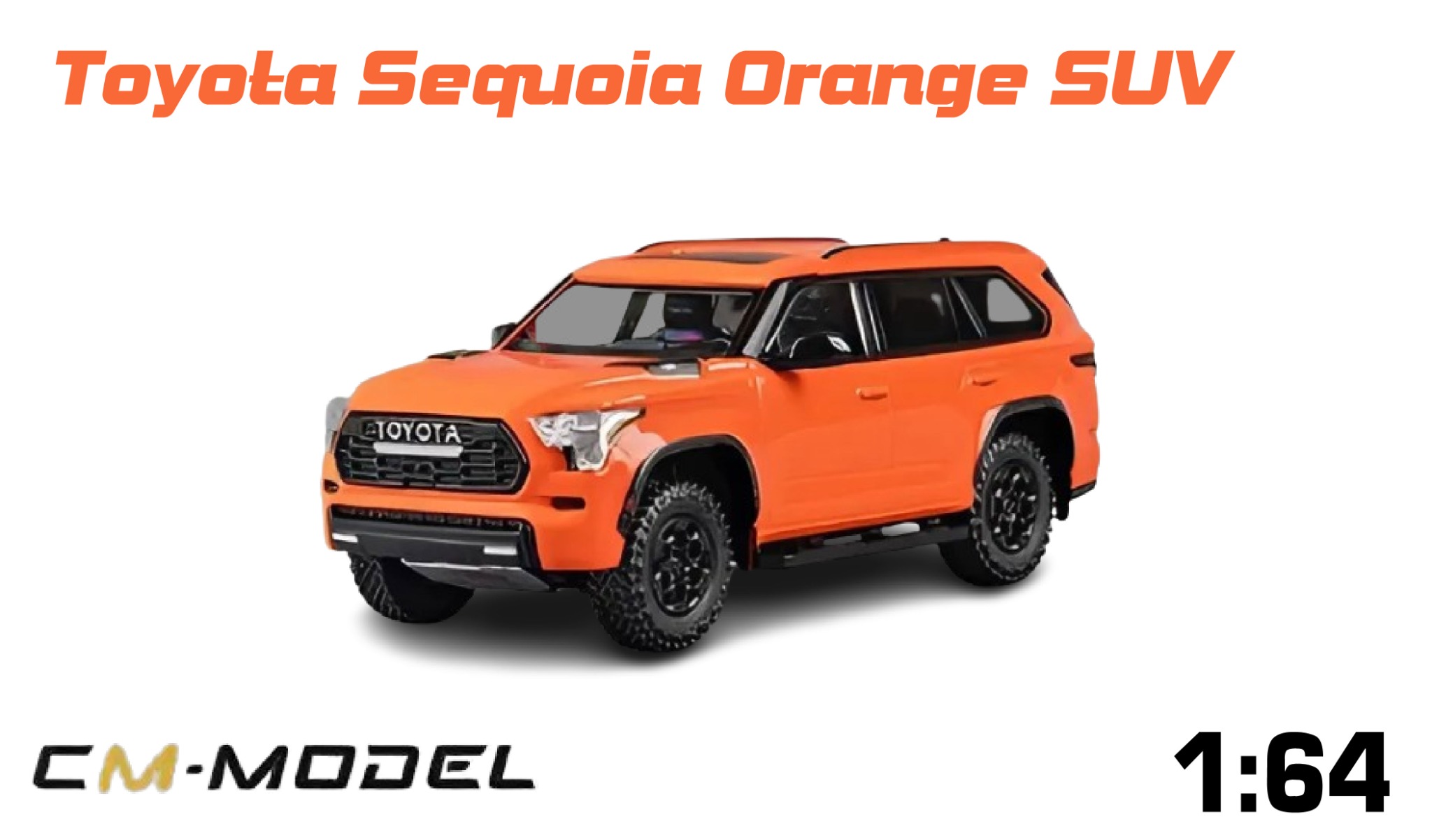  Mô hình xe Toyota Sequoia Orange SUV tỉ lệ 1:64 CM model CM64-SEQUOIA-03 