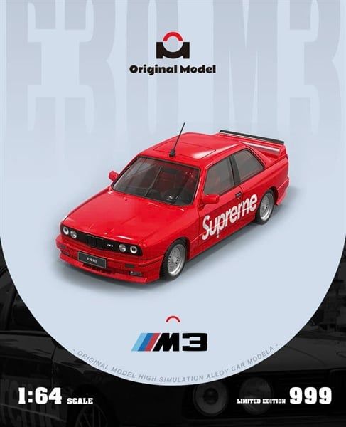  Mô hình xe BMW E30 Supreme Open Lid Edition 999pcs tỉ lệ 1:64 Original Model OM647801 