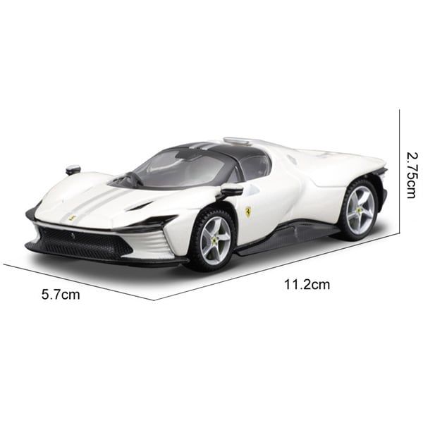 Mô hình xe Ferrari Daytona SP3 White hộp mica tỉ lệ 1:43 Bburago OT43009 