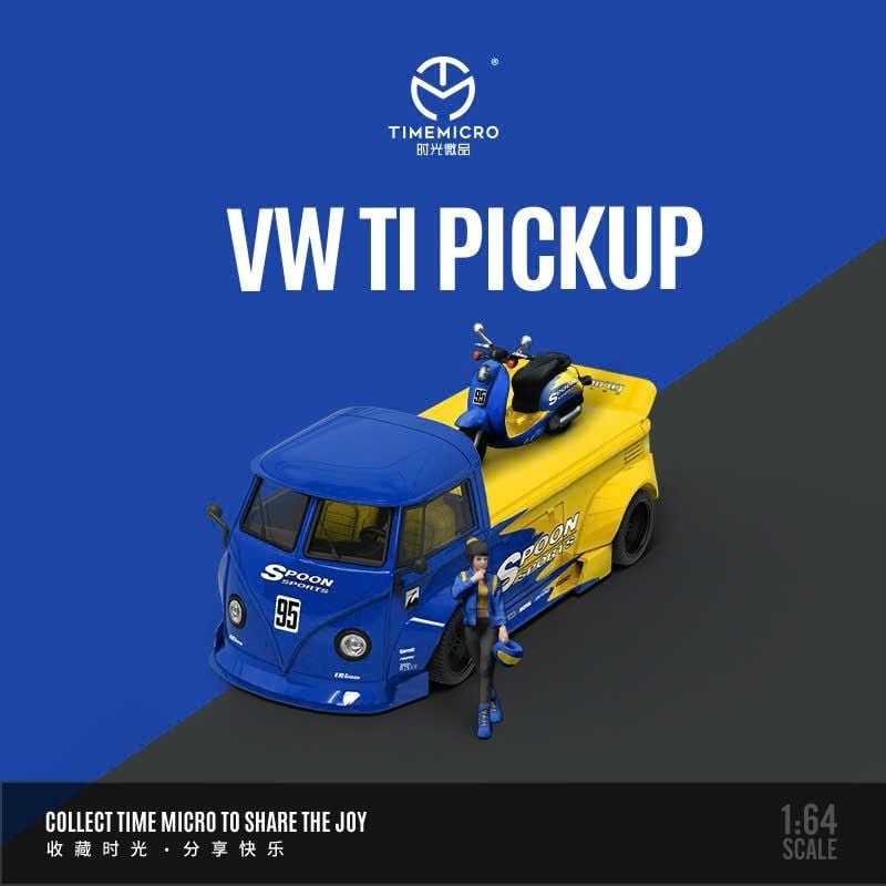  Mô hình xe Volkswagen T1 - Scooter SPOON series tỉ lệ 1:64 Time micro/ More Art MO222122 - TM643921 