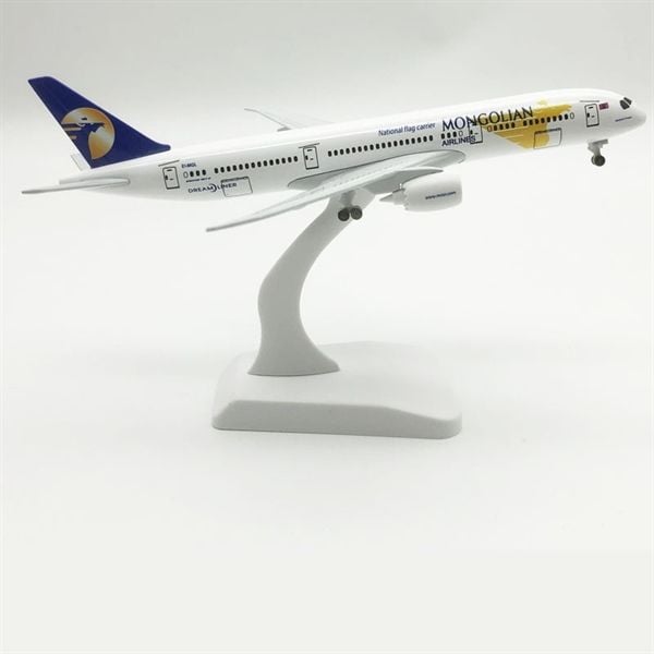  Mô hình máy bay Mông cổ MIAT Mongolian Airlines Boeing B787 có bánh xe 20cm MB20115 