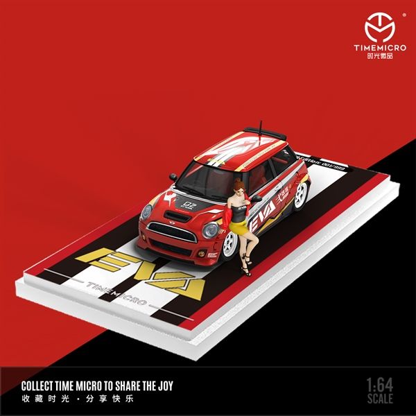  Mô hình xe MINI COOPER Red EVA tỉ lệ 1:64 Time Micro TM643638 