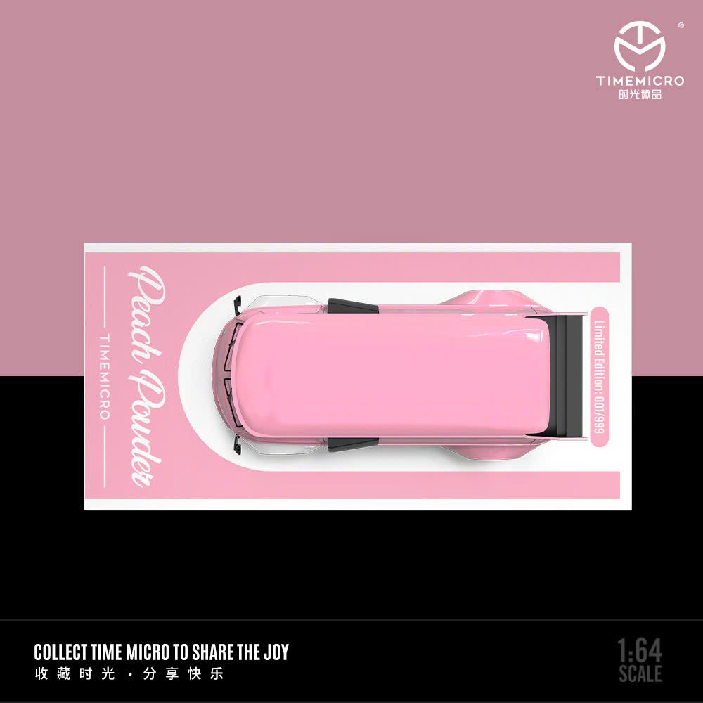  Mô hình xe Volkwagen T1 - Porsche 992 GT3 RS Peach Pink Powder tỉ lệ 1:64 Time micro 