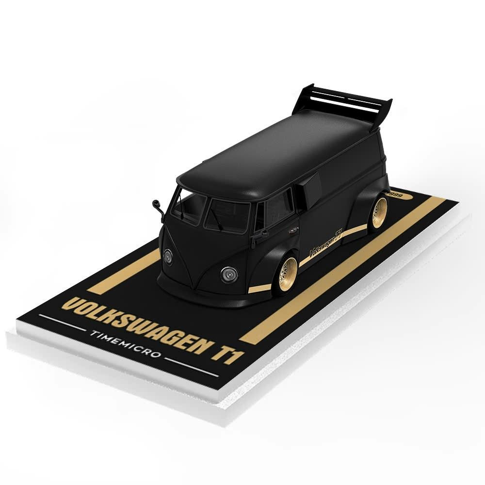  Mô hình xe Volkwagen T1 Black gold tỉ lệ 1:64 Time micro TM642945 
