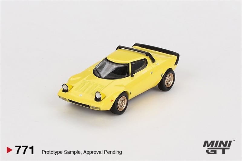  Mô hình xe Lancia Stratos HF Stradale Giallo Fly tỉ lệ 1:64 MiniGT MGT00771-CH 